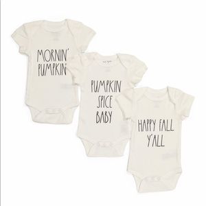 BUNDLE OF THREE (3)  🛍 3/$20 RAE DUNN 3 pack Bodysuits.